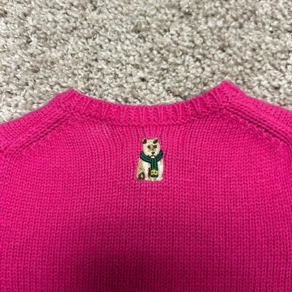 NWT Ralph Lauren Embroidered‎ Wool Blend Cardigan Baby Size 3M Pink Prep School